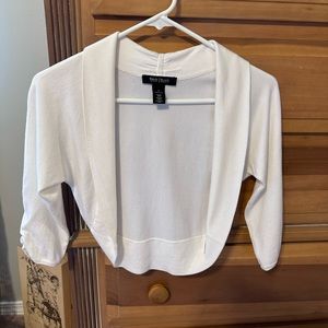 WHBM Bolero/shrug cream xs